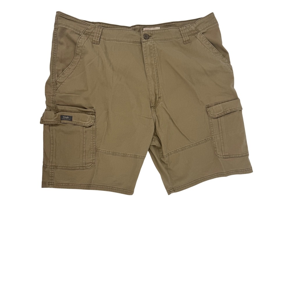 Wrangler Mens Relaxed Fit Cargo Shorts Khaki Size 42 112314921 Stretch Cotton